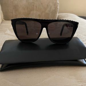 Saint Laurent black studded sunglasses